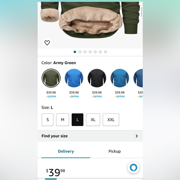 BUNDLE- TACVASEN Men's Crewneck Sweatshirt Warm Sherpa Lined Sweatshirts - Picture 2 of 7